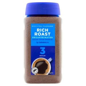Sainsbury's Rich Roast Instant Coffee Granules, Decaffeinated 200g