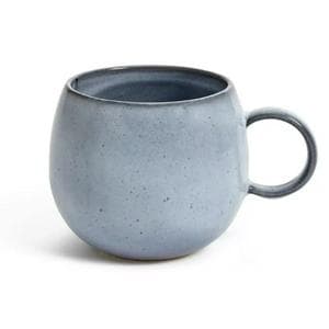 Habitat Evora Stoneware Mug - Blue