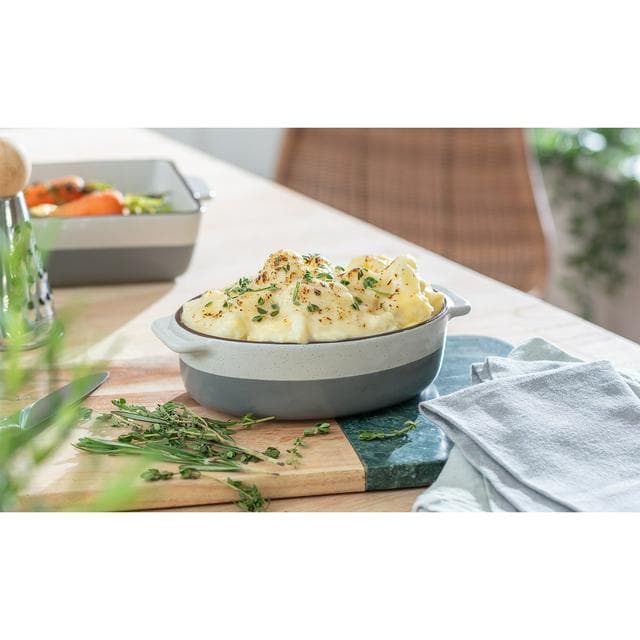 Habitat Speckle Small Ceramic Roaster - Grey - gallery image 2