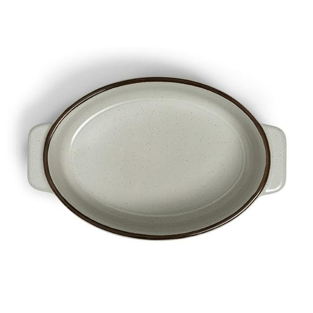 Habitat Speckle Small Ceramic Roaster - Grey - gallery image 5