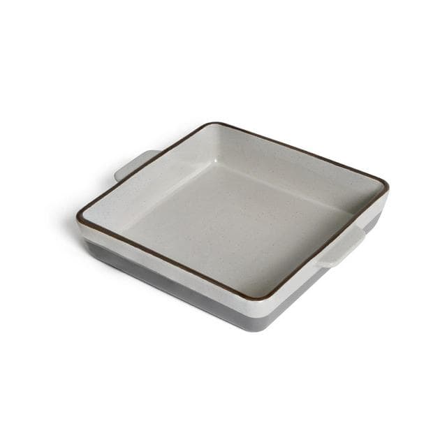 Habitat Speckle 27cm Square Ceramic Roaster - Grey - gallery image 1