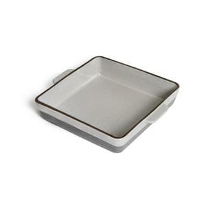 Habitat Speckle 27cm Square Ceramic Roaster - Grey