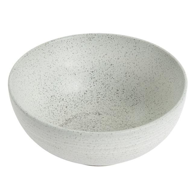 Habitat Textured Ripple Cereal Bowl - Chalk - gallery image 1
