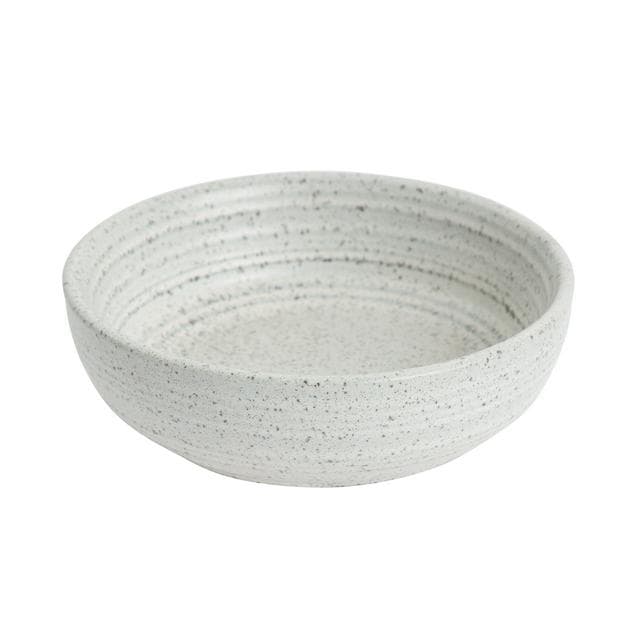 Habitat Textured Ripple Nibble Bowl Chalk - gallery image 1