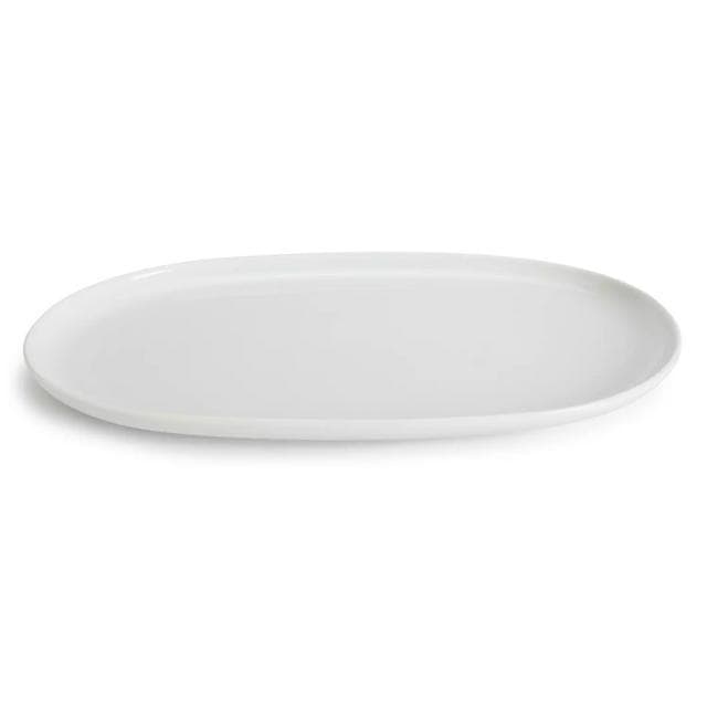 Habitat Riko Oval Porcelain Serving Platter - White - gallery image 1
