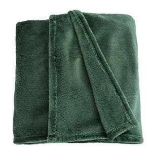 Sainsbury's Home Fleece Throw - Emerald - 125X150cm