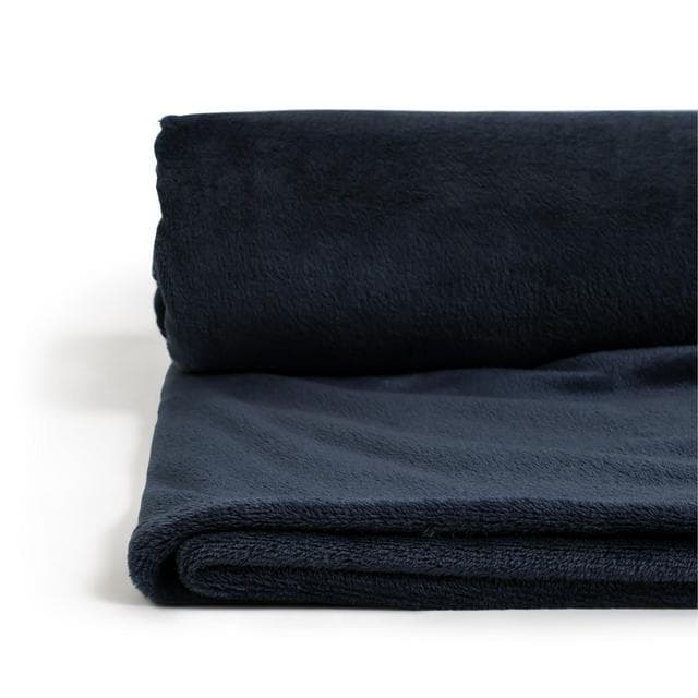 Sainsbury's Home Fleece Throw - Navy - 125X150cm - gallery image 4