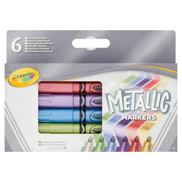 Crayola Pack of 6 Metallic Markers - gallery image 1