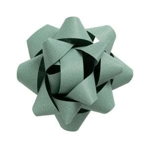 Sainsbury's Green Large Recyclable Paper Present Gift Wrap Bow