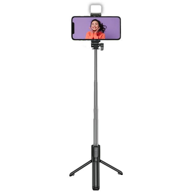 Juice Social 4In1 Glow Selfie Stick Blk - gallery image 1
