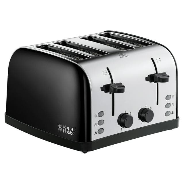 Russell Hobbs Worcester 4 Slice Black Toaster 28360 - gallery image 1