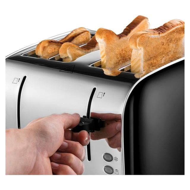 Russell Hobbs Worcester 4 Slice Black Toaster 28360 - gallery image 3