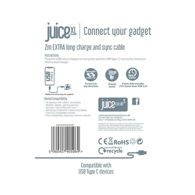 Juice 2M Type C Cable - White - gallery image 3