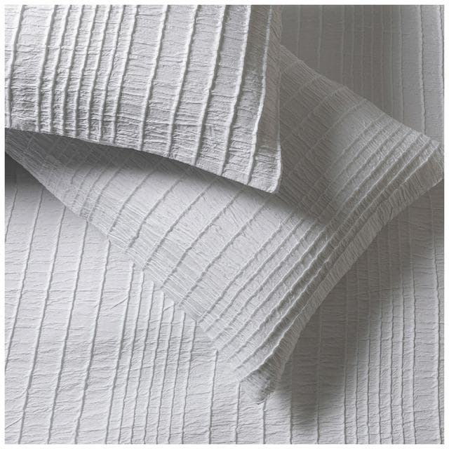 Sainsbury's Home Crinkle Bedding Set - White - gallery image 4
