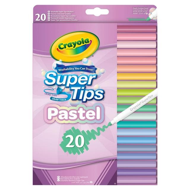 Crayola Pack of 20 Supertips Pastel - gallery image 1