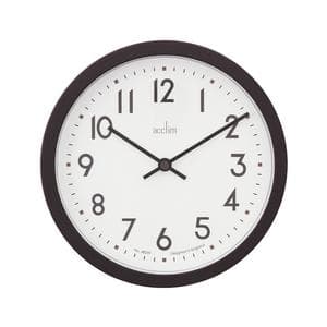 Acctim Elstow Retro Analogue Wall Clock - Black