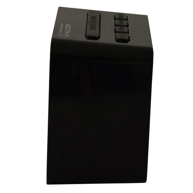 Acctim Cole Radio Controlled LCD Display Alarm Clock - Black - gallery image 3