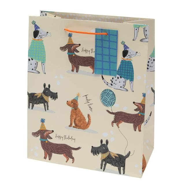 Sainsbury's Dogs Happy Birthday Large Present Gift Bag Birthday Celebration - gallery image 1