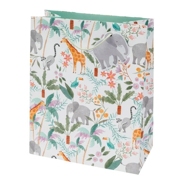 Habitat Jungle Animal Large Present Gift Bag Birthday Baby Celebration - gallery image 1
