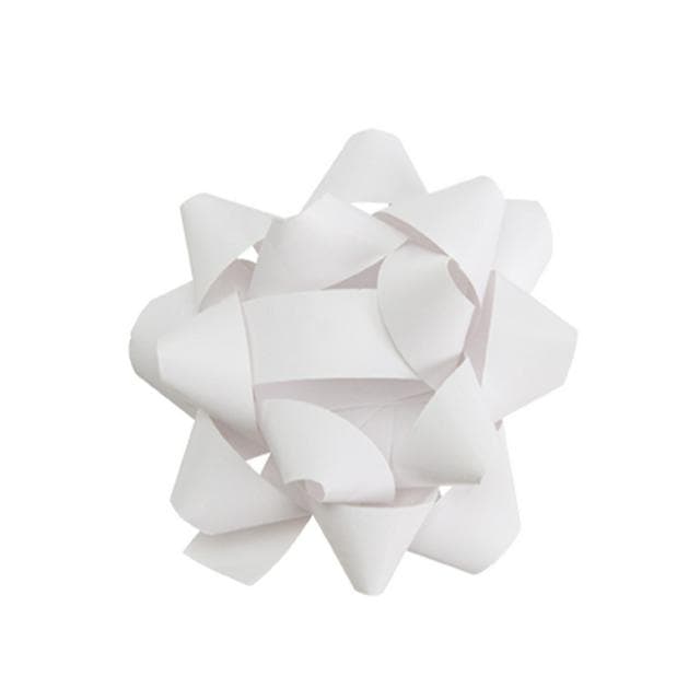 Sainsbury's Large  Recyclable Paper Present Gift Wrap Bow White - gallery image 1