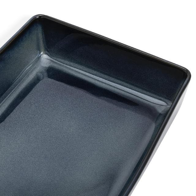 Habitat Reactive Stoneware Roaster - Navy Blue - gallery image 3
