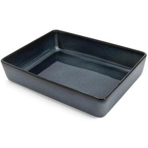 Habitat Reactive Stoneware Roaster - Navy Blue