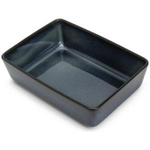 Habitat Glaze Stoneware Roaster - Navy Blue