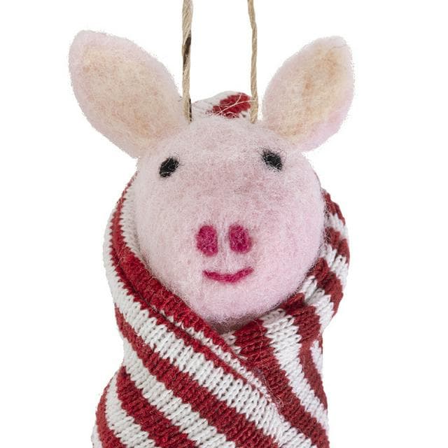 Habitat Pigs/ Mice in Blankets Felt Decorations 6pk - gallery image 3