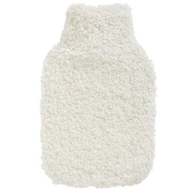 Sainsbury's Home Shearling Cream Hot Water Bottle - gallery image 1