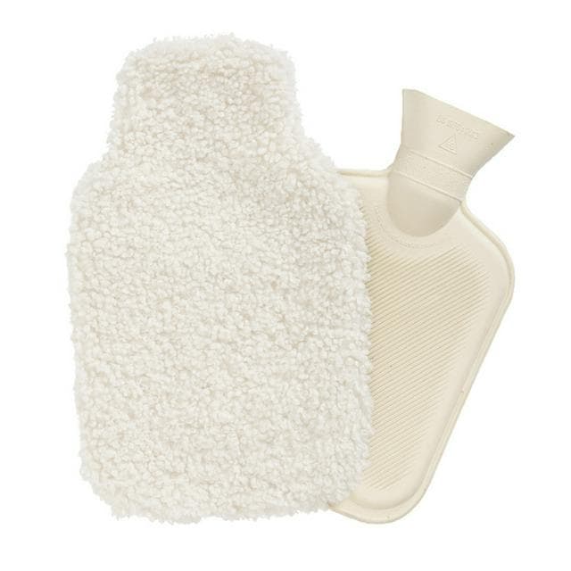 Sainsbury's Home Shearling Cream Hot Water Bottle - gallery image 3
