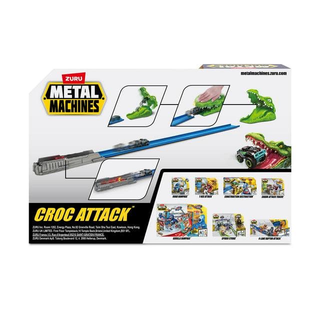 Zuru Metal Machines Crocodile Mini Racing Car Toy Track Set - gallery image 5