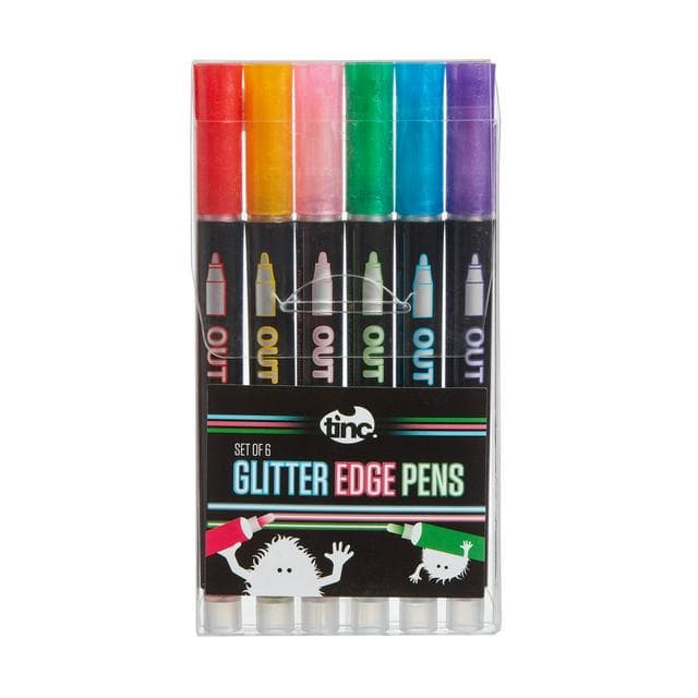 Tinc  Glitter Edge Pens Set of 6 - gallery image 1