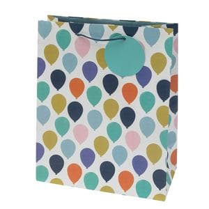 Sainsbury's Multi Balloons Large Present Gift Bag Birthday Celebration