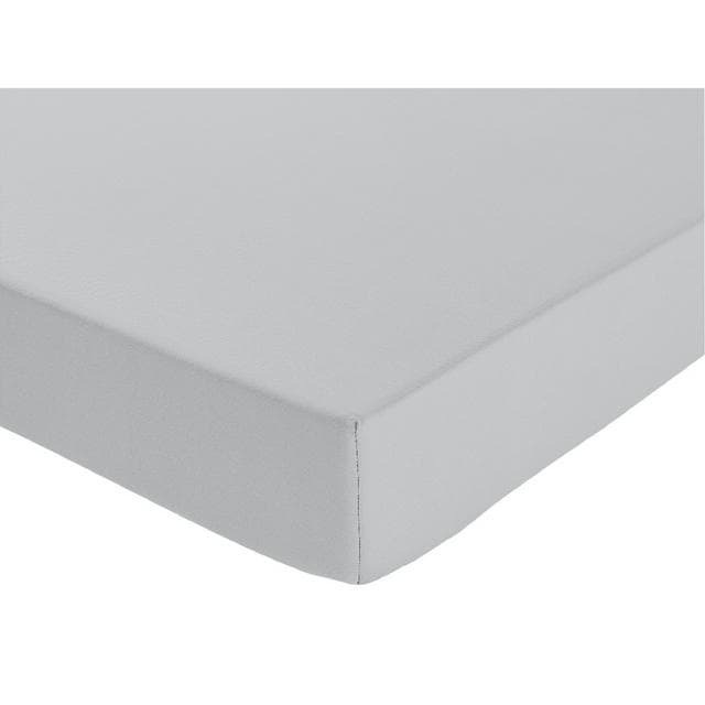 Habitat Pure Cotton 200TC Deep Fitted Sheet - Grey - gallery image 1