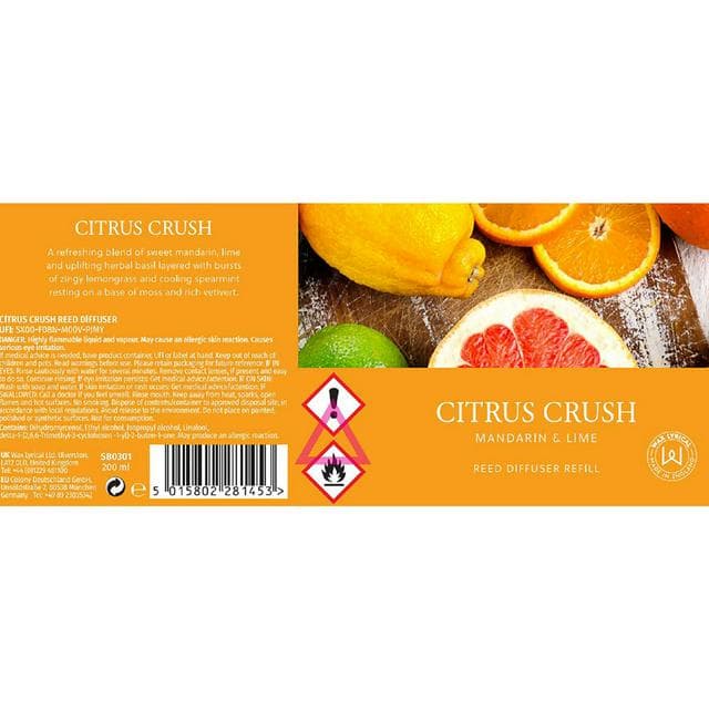 Wax Lyrical 200ml Diffuser Refill - Citrus Crush - gallery image 3