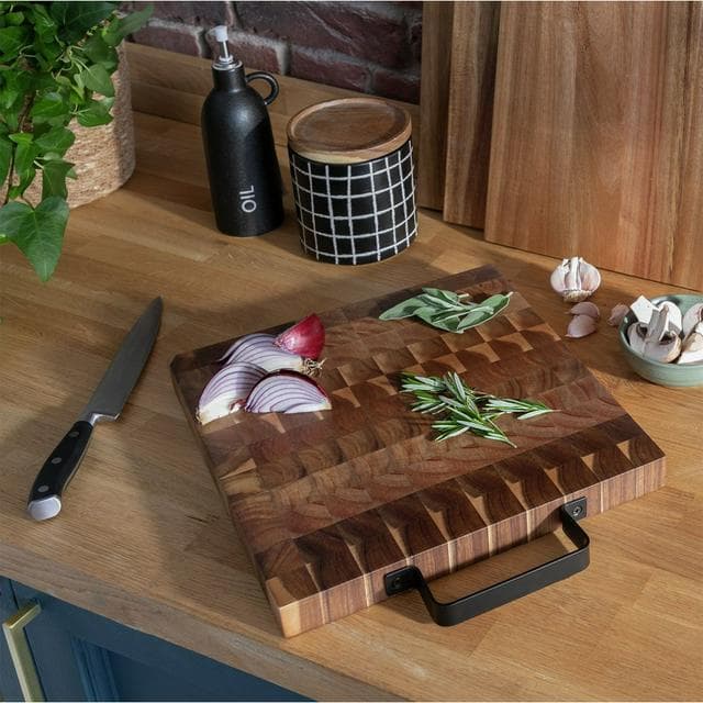 Habitat Industrial Acacia Wood Butchers Block - gallery image 2