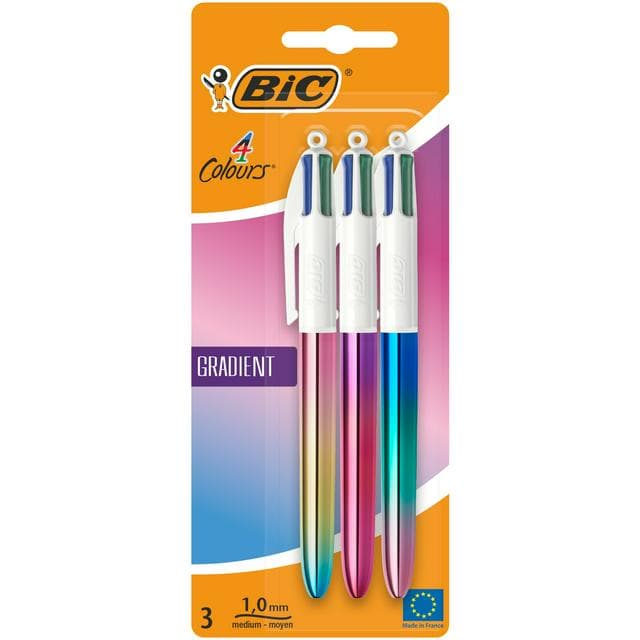 Bic 4 Colour Gradient 3pk - gallery image 1