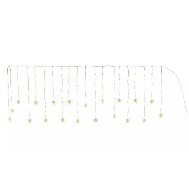 Sainsbury's Home Warm White Star Shaped Christmas Curtain Lights - gallery image 3