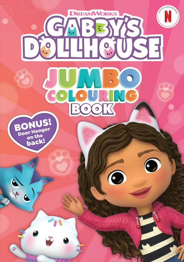 Gabby's Dollhouse Jumbo Colouring Book - gallery image 1