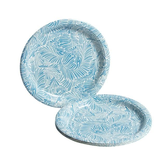 Sainsbury's Home Shoreline Blue Paper Plate 10pk - gallery image 1