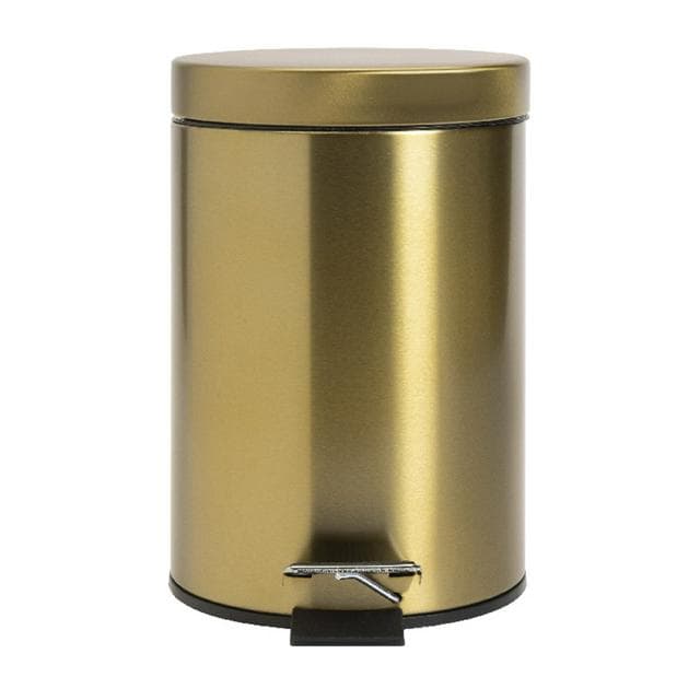 Sainsbury's Home 3L Bathroom Bin - Gold - gallery image 1