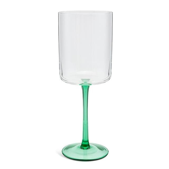 Habitat Coloured Stem Wine Glass Green - gallery image 1