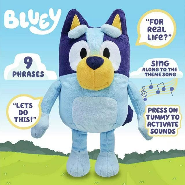 Bluey's S5 Talking Plush Bluey - gallery image 3