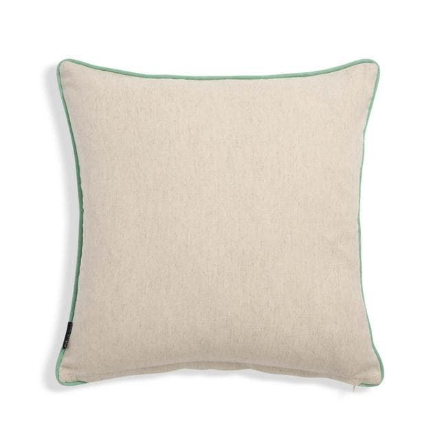 Habitat Panelled Leaf Print Cushion 43x43  - gallery image 2