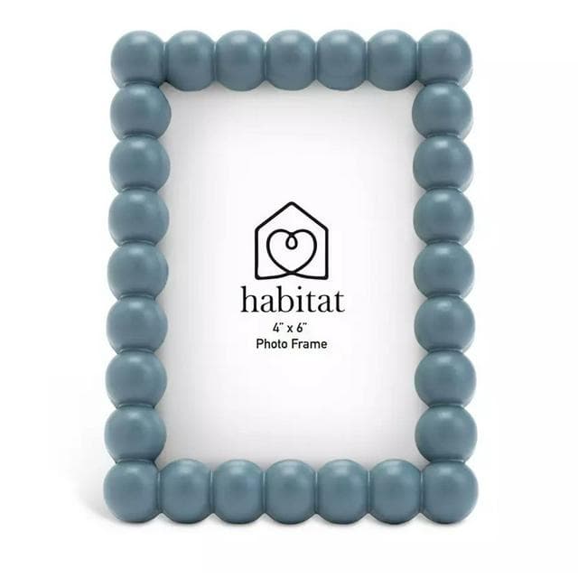 Habitat Bobble Picture Frame - Blue - 4x6" - gallery image 1