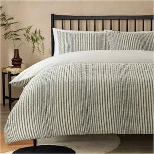 Habitat Textured Waffle Bedding Set - Superking