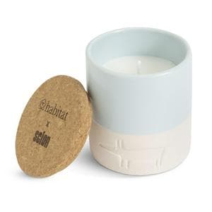 Habitat x Scion Family Mr Fox Ceramic Candle Blue