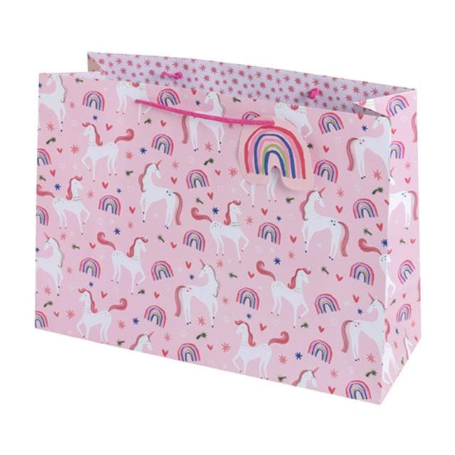 Sainsbury's Unicorn Extra Large Present Gift Bag Birthday Celebration - gallery image 1