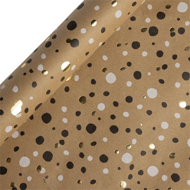 Sainsbury's Kraft Spot Birthday Gift Wrap Wrapping Paper - 3m - gallery image 1