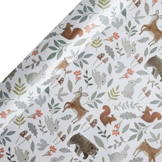 Sainsbury's Woodland Animals Birthday Gift Wrap Wrapping Paper - 3m - gallery image 1